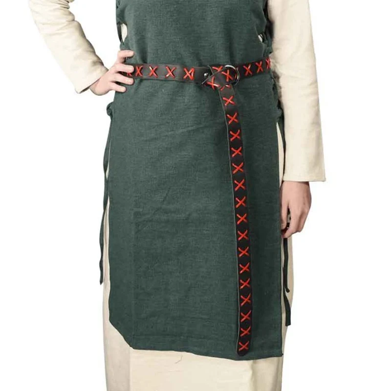 Medieval Celtic Ring Belt Women Men Viking Pirate Cosplay Vintage Leather Loop Waistband Halloween Props Retro Costume Accessory