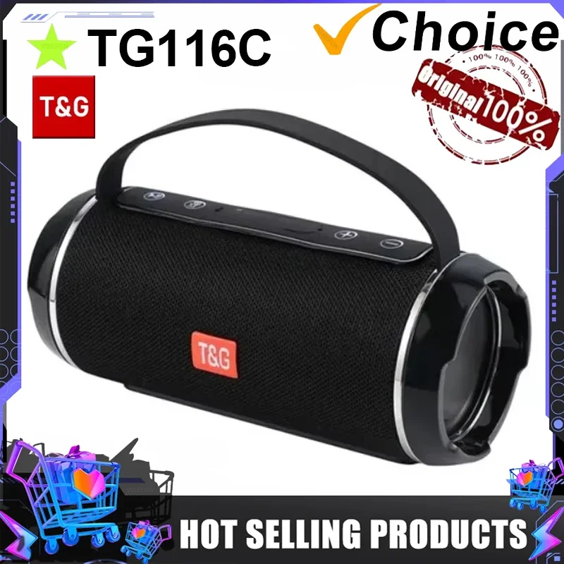 TG116C Bluetooth Speakers Wireless Powerful Portable Speakers Box Outdoor Speaker Subwoofer Music Center Boom Box With Radio