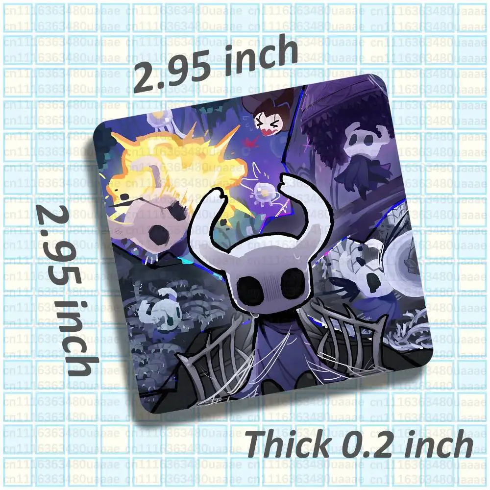 Sea of Sorrow H-Hollow Knight DIY Refrigerator Magnet Acrylic Square with Magnetic Sheet Material Package Home Decor