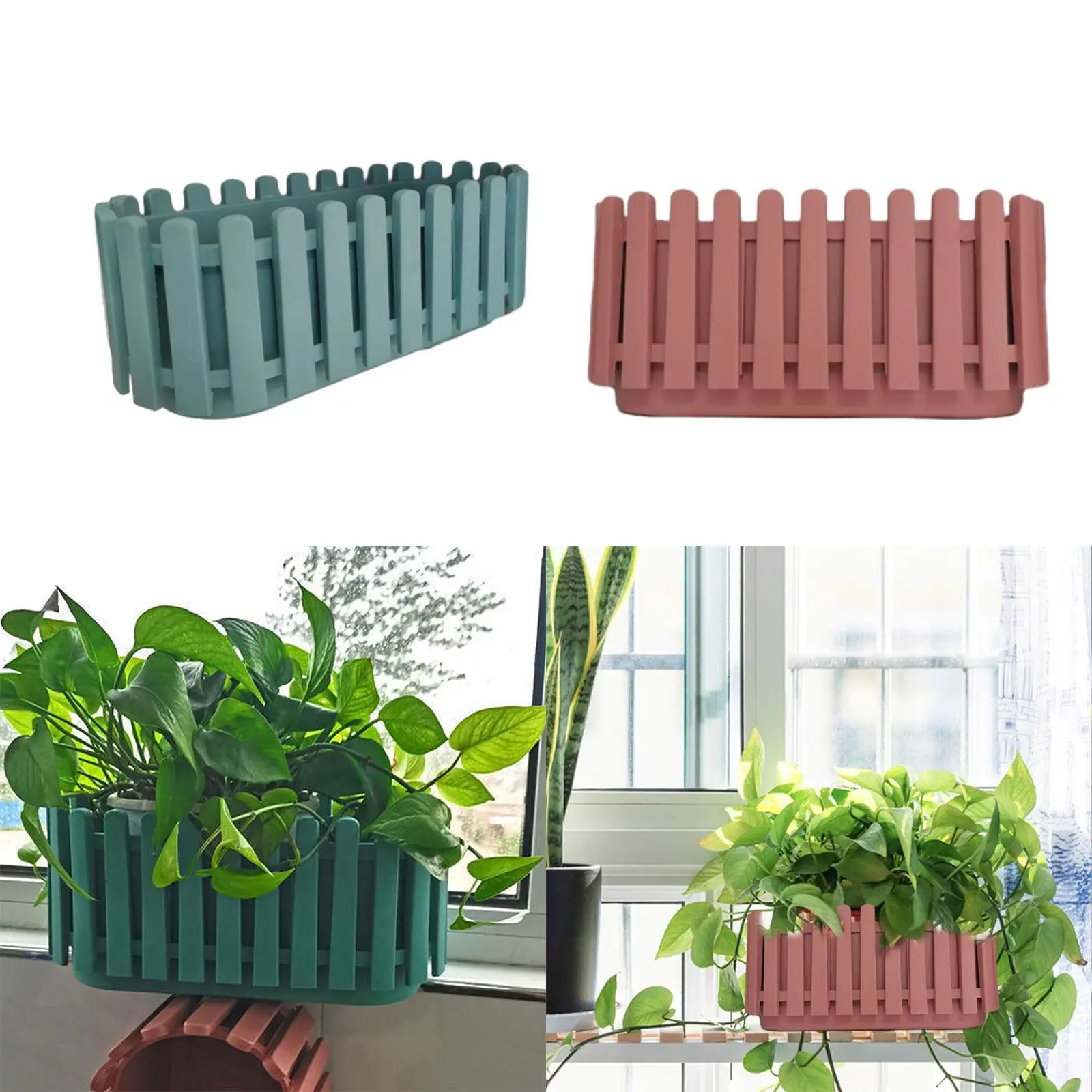 

Fence Planter Flower Planters Tray Home Decoration Window Planter Boxes Fence