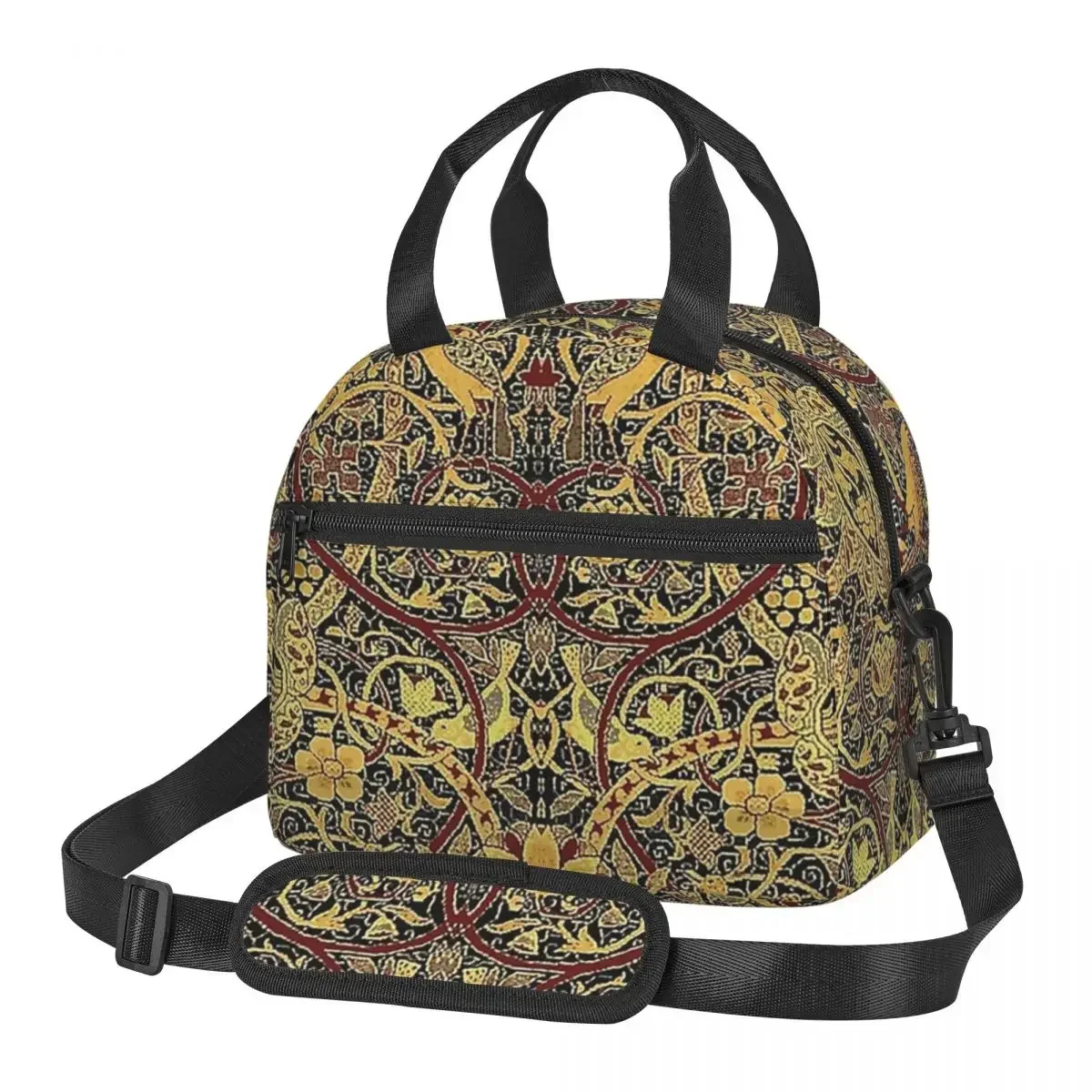

Сумки для обеда William Morris Bullerswood, изолированная коробка для бенто, сумка для обеда, многоразовые сумки для пикника, термосумка для женщин и детей, работа