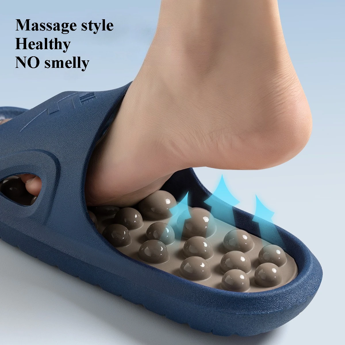 2026 New Indoor Massage Slippers For Women Men Summer House Shoes Soft PVC Anti-slip Couples Home Bathroom Healthy Slides
