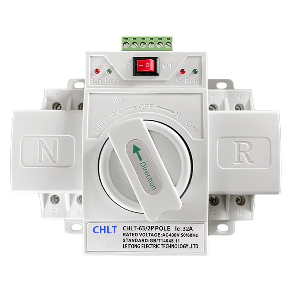 32A 63A CB Grade Automatic Transfer Switch Dual Power Mini Type 2P 4P 400V 50 For Test Measurement Tool Accessory