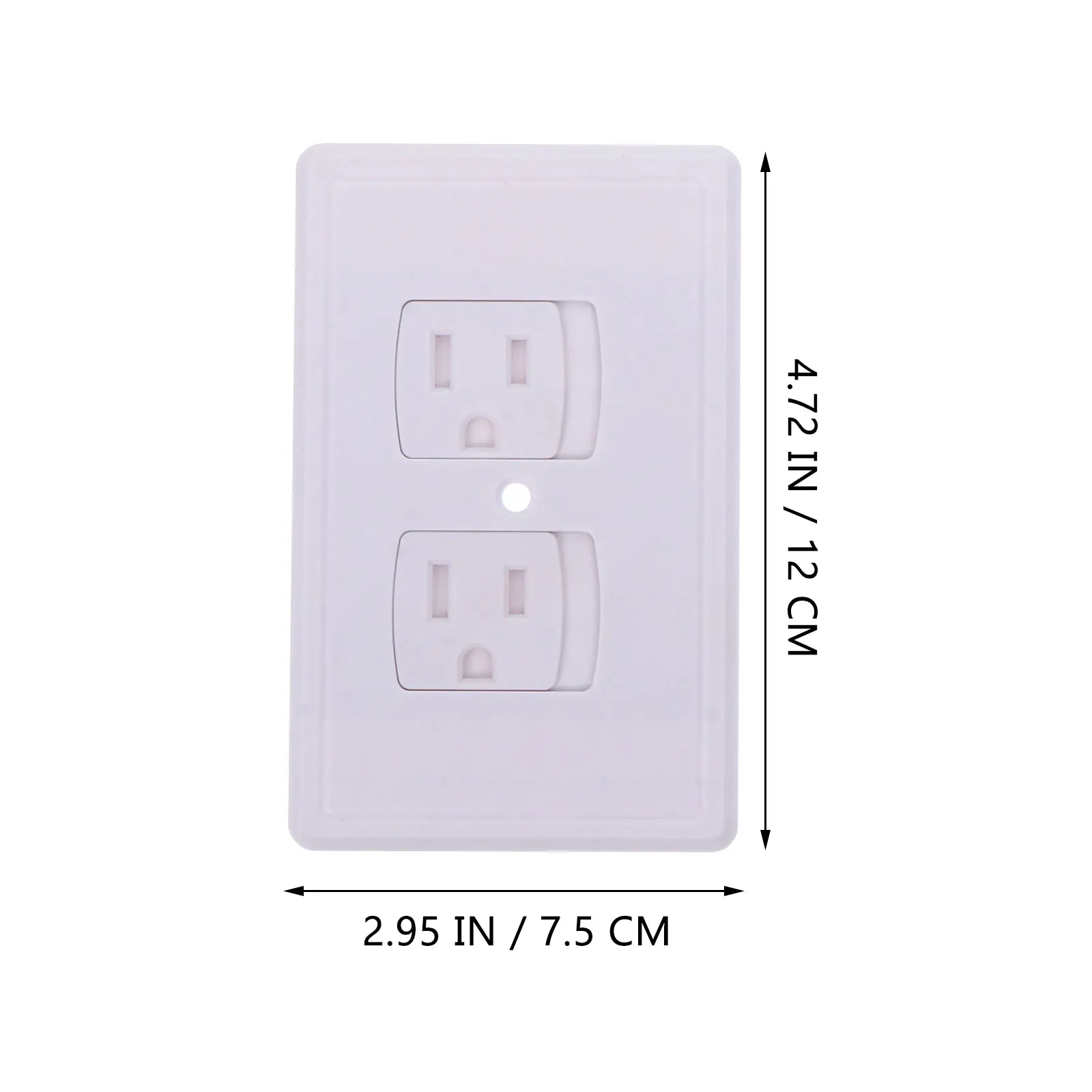 

4Pcs Childproof Outlet Covers Baby Safety Socket Protectors Secure Electrical Wall Plate Plug Electrical Wall Outlet Cover