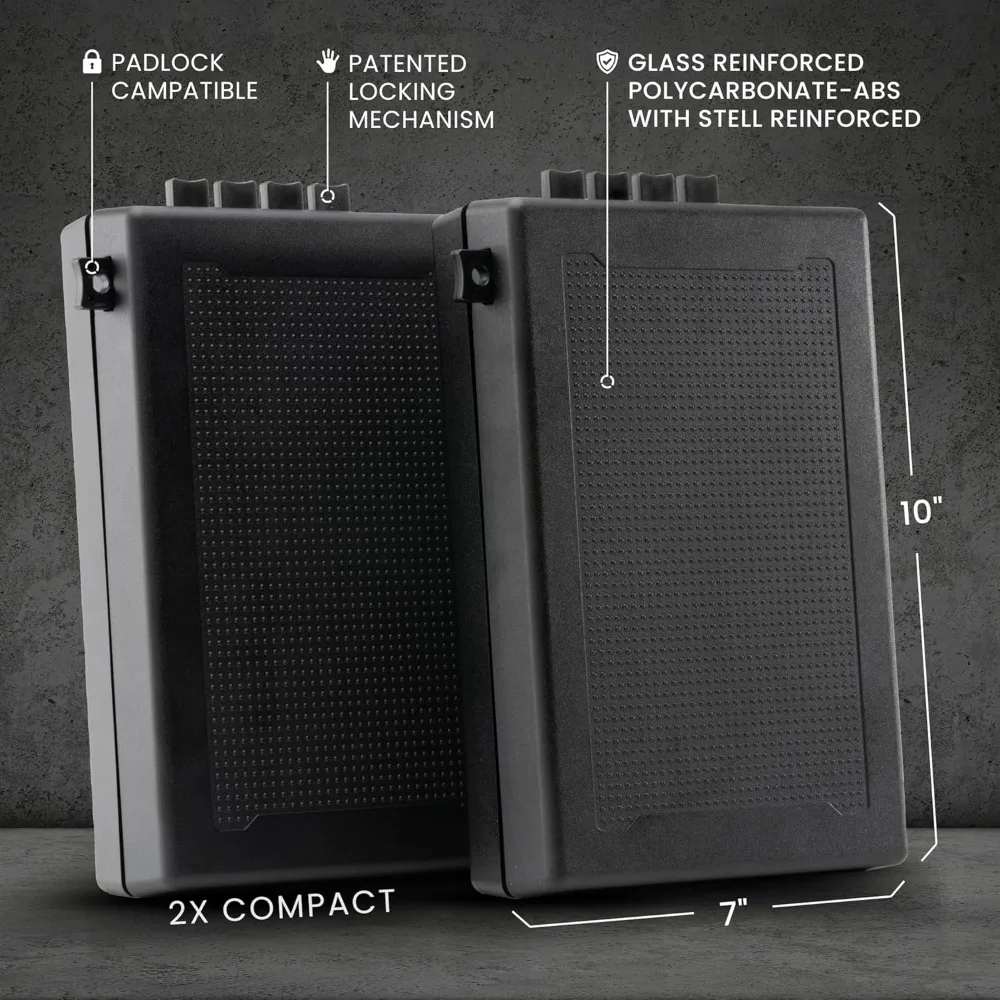 بديل آمن للبندقية STOPBOX PRO لتخزين المسدس، حافظة مسدس محمولة للوصول الفوري، صندوق قفل بندقية متوافق مع TSA للسيارة أو Tr