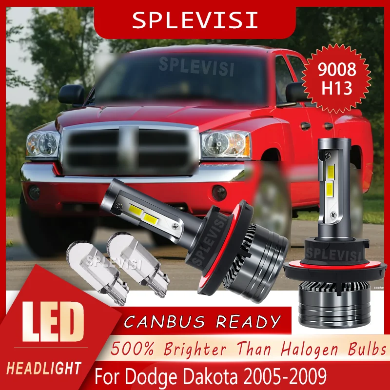 

Long-Range Illumination Light Up the Road Far Ahead Long Service Life LED Headlight For Dodge Dakota 2005 2006 2007 2008 2009