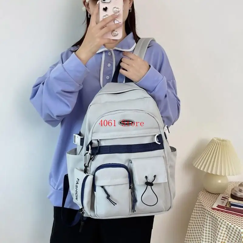 Trendy Harajuku Backpack with Purse Large Capacity Shoulder Bag for Everyday Use