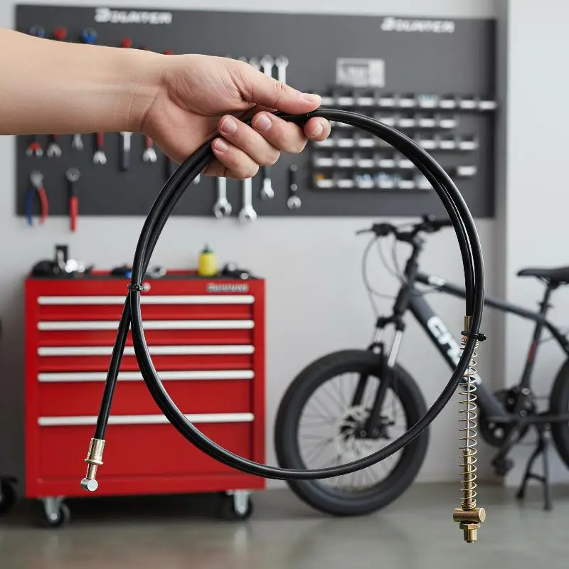 E-bike Brake Cable Easy Install 1PC 1.25-2M Universal Front Rear Drum Brake Line for Beginner E-bike DIY Repair