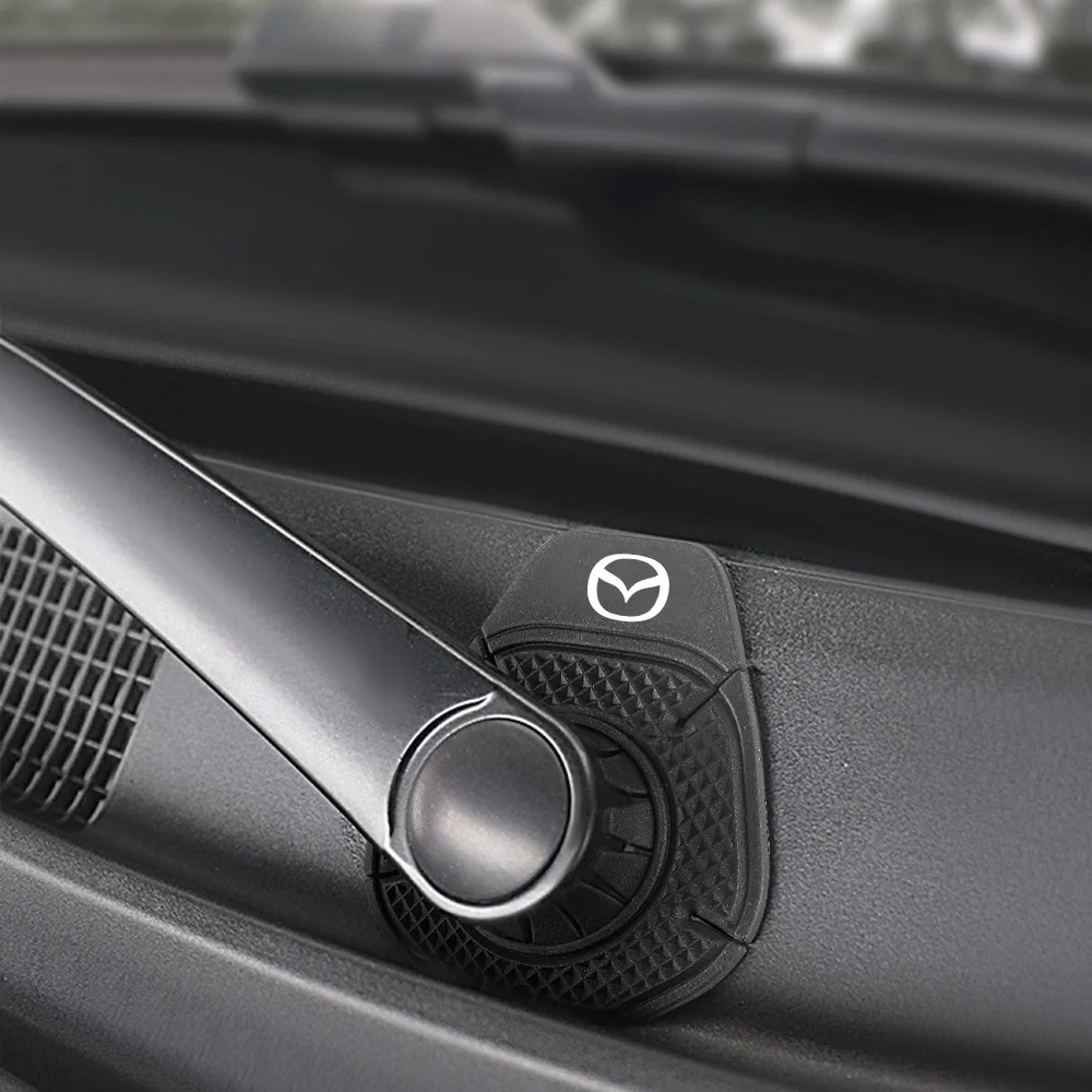 2Pcs Car Windshield Wiper Arm Bottom Hole Protective Cover For Mazda CX-3 Bk GL CX-8 CX-5 MS Speed 6 2 3 CX30 MX-5 Accessories