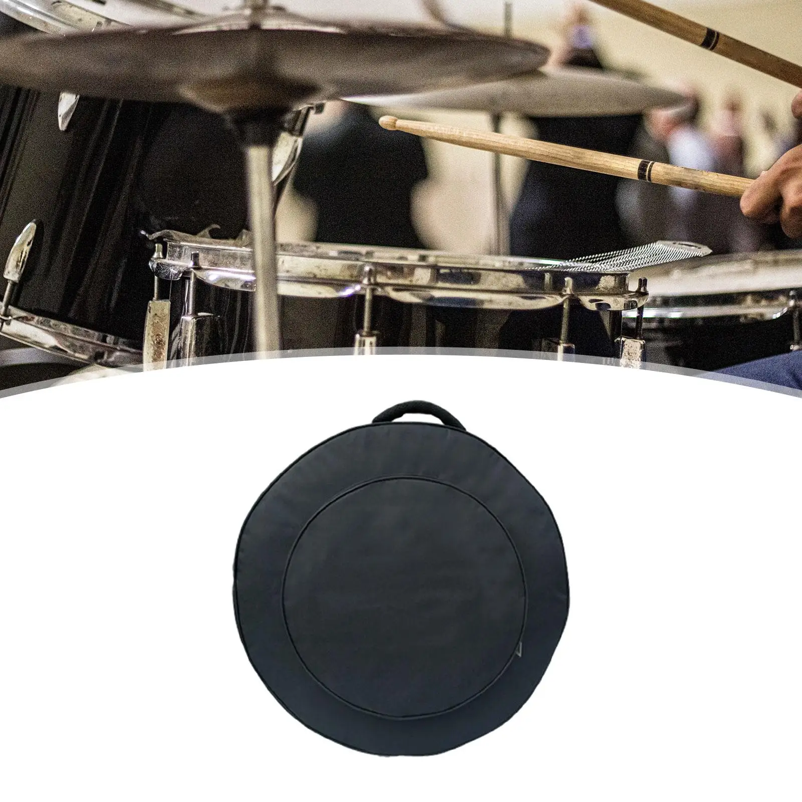 

Cymbal Bag Cymbal Holder Pouch, Protable Carry Handles, Cymbal Backpack Cymbal Handbag for Concert, Performance Rehearsals