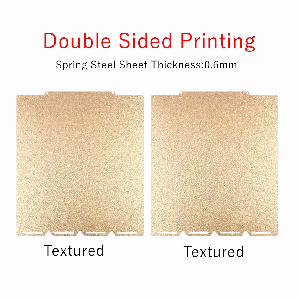 

Textured PEI Sheet For Snapmaker U1 Build Plate 276x293mm Double Sided Textured PEI Spring Steel Sheet Strong Print Adhesion
