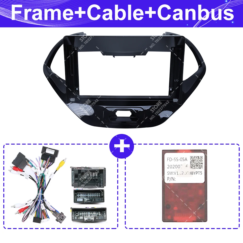 لفورد فيجو كا أسباير Freestyle2015-2018 / 2019-2020 إطار السيارة فآسيا محول Canbus صندوق أندرويد راديو داش تركيب لوحة عدة