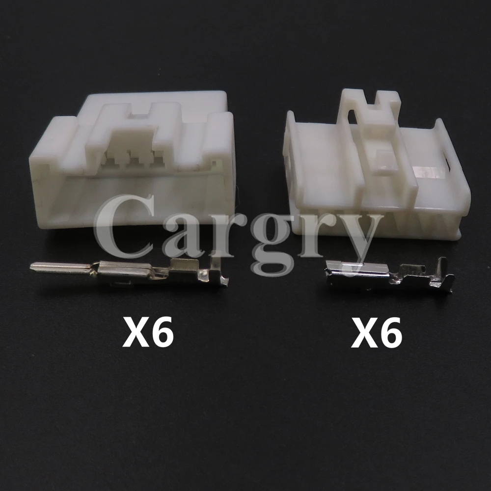 1 Set 6P MG611777 White Automobile Electrical Connector Car Modification Socket Accessories AC Assembly Auto Unsealed Adapter