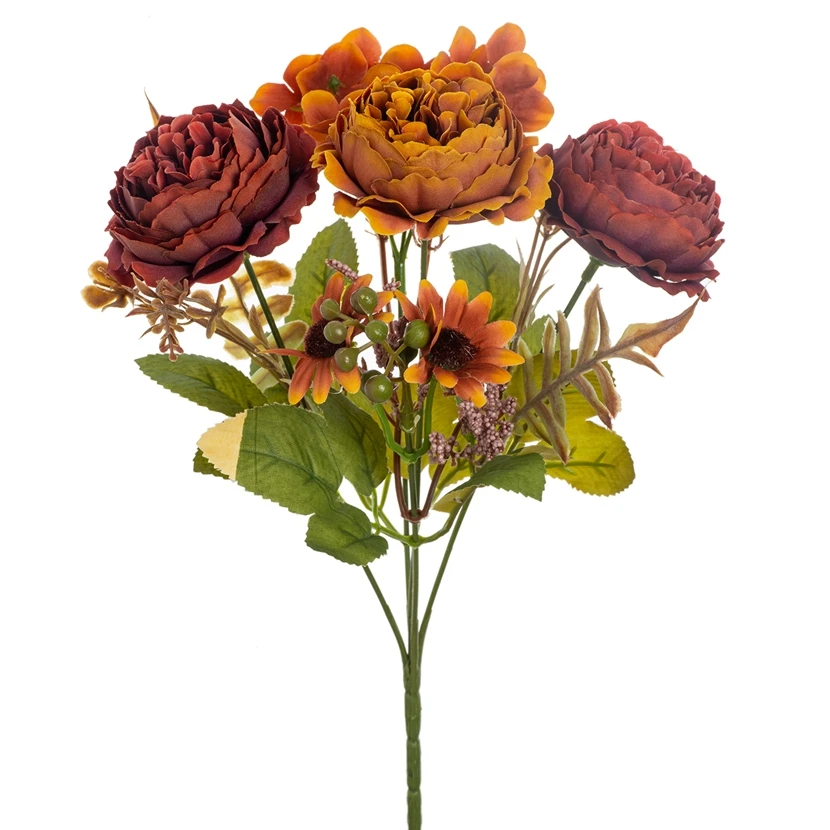 

Artificial Flower Silk Peony Outdoor Yard Garden Festival Wedding Bridal Bouquet Home Room DIY Art Wall Gift Box Scrapbook Decor