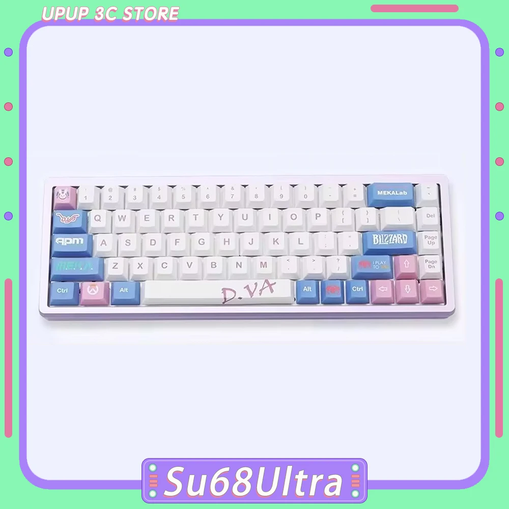 Everglide Su68Ultra Проводная клавиатура с магнитным переключателем RGB Mechanica Клавиатура 0,001 мм для киберспорта 184, нижняя часть ПК с ЧПУ для геймеров Everglide Su68Ultra Проводная клавиатура с магнитным переключателем RGB Mechanica Клавиатура 0,001 мм для киберспорта 184, нижняя часть ПК с ЧПУ для геймеров