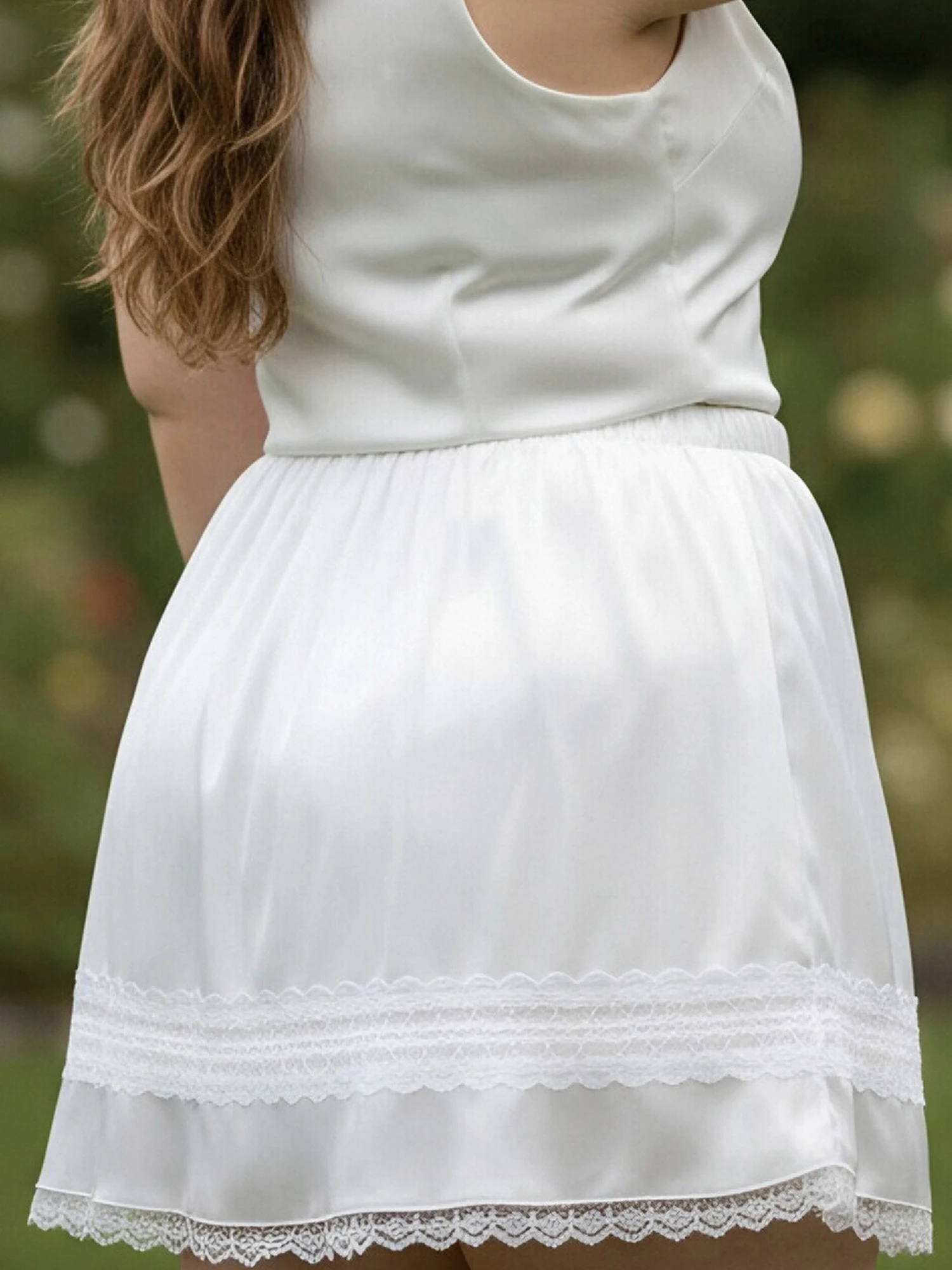 

Стильная женская юбка больших размеров с кружевной отделкой и эластичным поясом — модная летняя повседневная мини-юбка для модныхistas