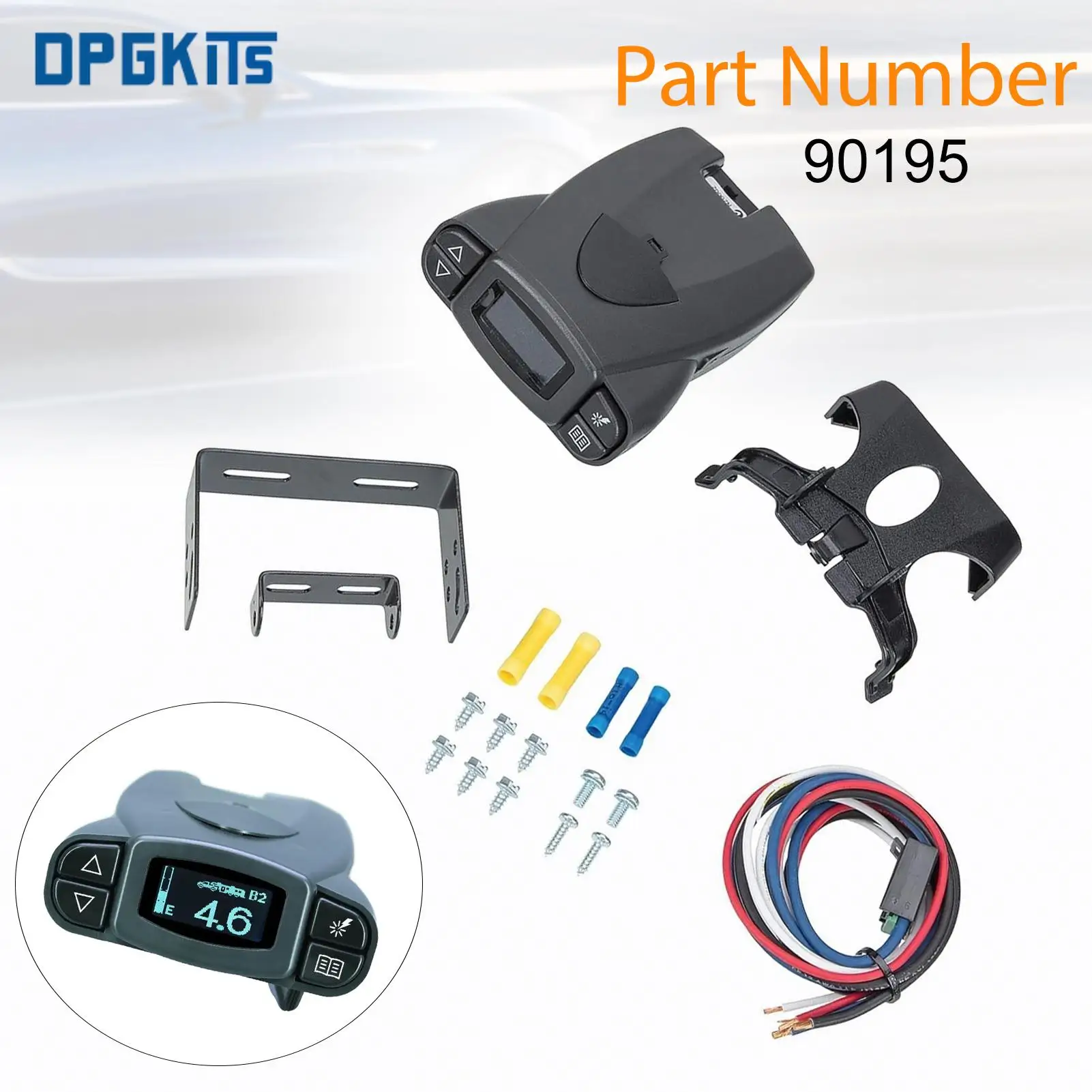 

90195 1PC New Trailer Brake Control Electronic Controller For P3 Electric Trailer Car Replacement Part Trailer Brake Controller