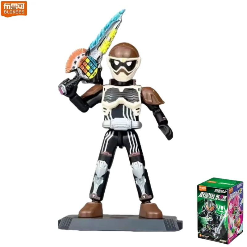 BLOKEES Bouwstenen Kamen Rider 3 Survival Game 3D Desktop Decoraties Dragon Riding Taili Kleine Deeltje Model Speelgoed Gift