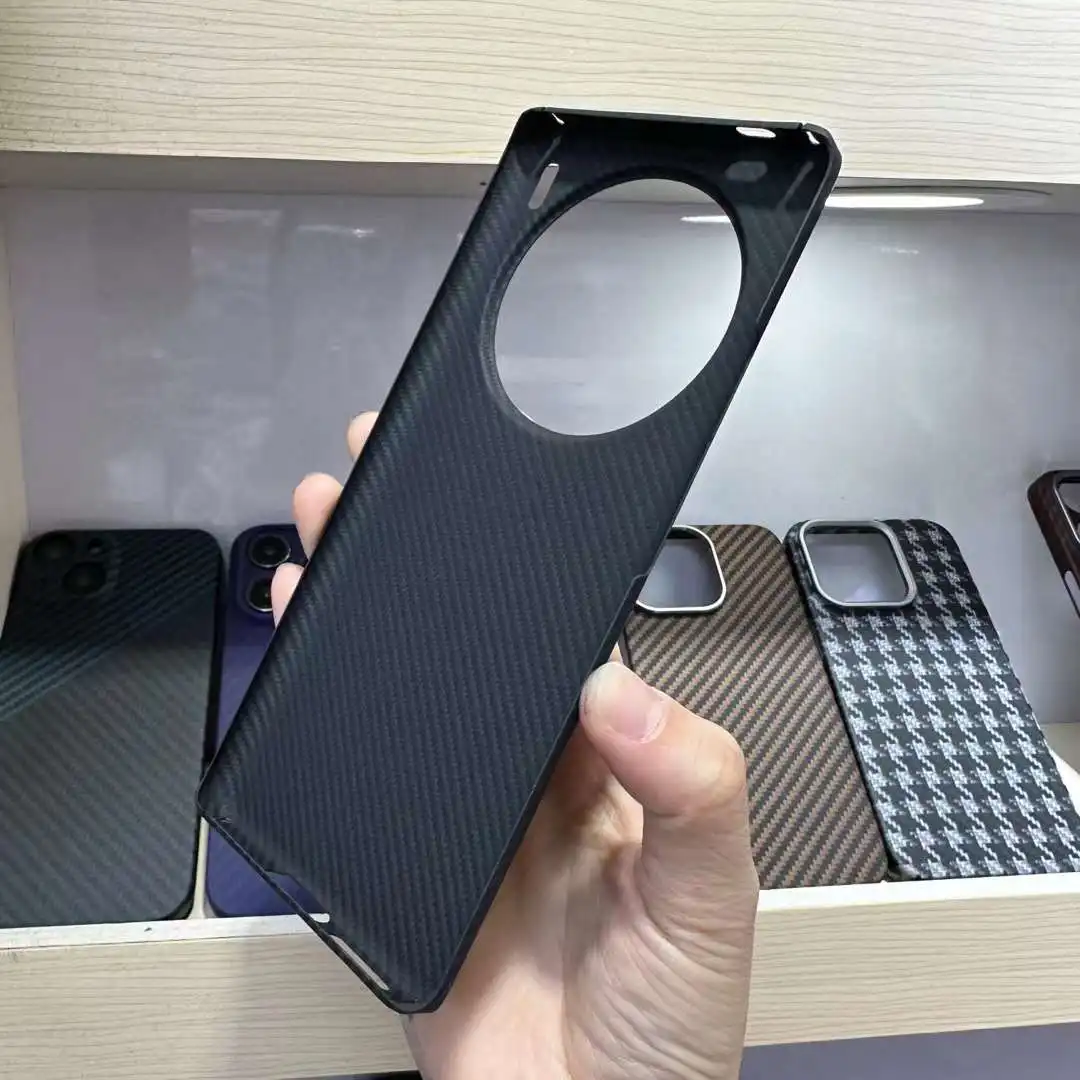 ACC-カーボンファイバー保護カバー Vivo X100 Pro 超薄型、アラミド繊維、落下防止電話ケース、X100 Pro