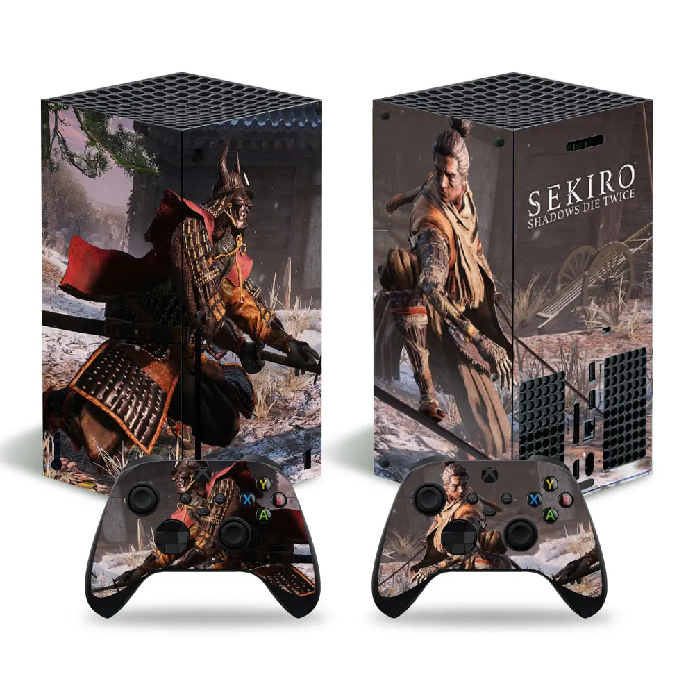 SEKIRO-pegatina de piel para Xbox series x, cubierta XSX para consola de piel y 2 controladores, pegatina de piel de vinilo, XboxseriesX