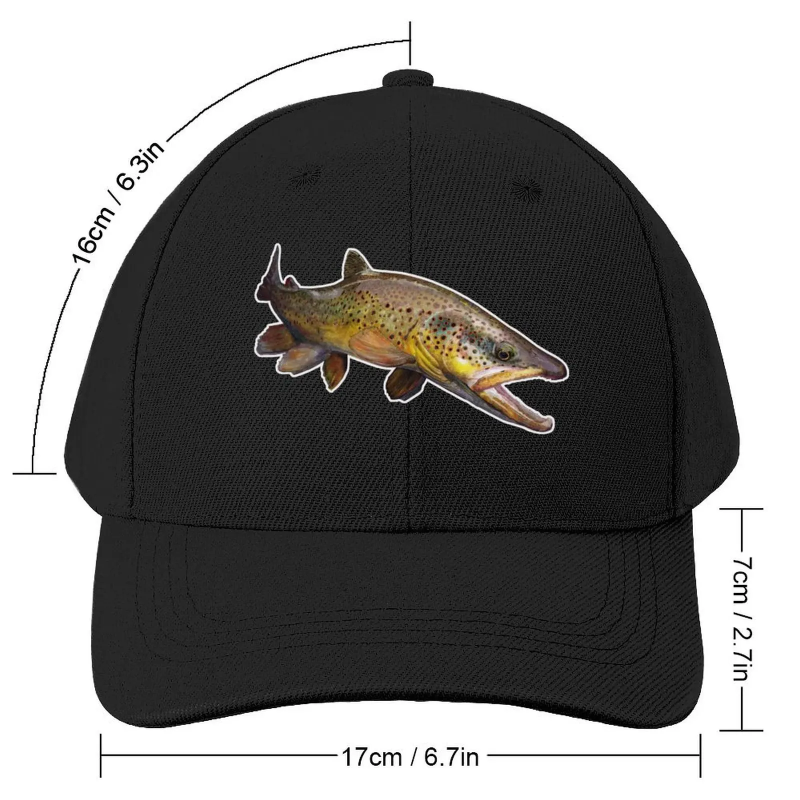 The Wild Brown Trout Baseball Cap beach hat Sunscreen Sun Cap Brand Man cap Boy Child Women's