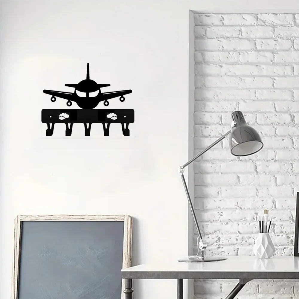 CIFbuy Vintage Tractor Metal Wall Art Key Rack Silhouette Decor for Home Living Room Bedroom Office Hanging Sign Iron Gift