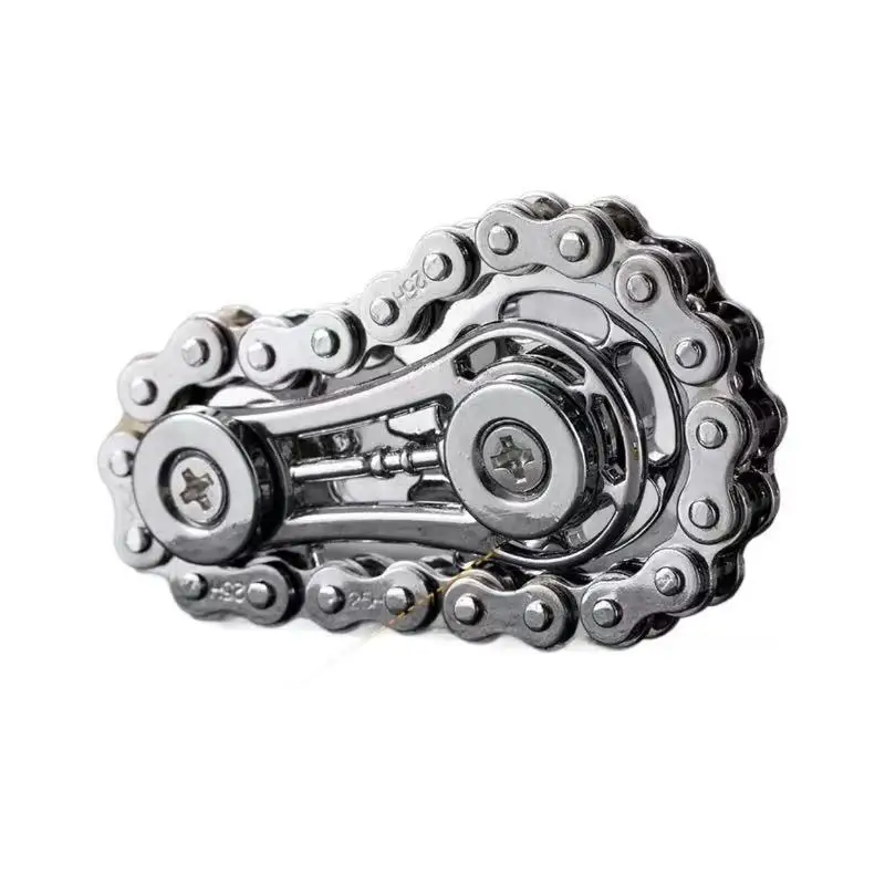 Sprockets Flywheel Fingertip Gyro Fidget Spinner Antistress Anxiety Metal Bike Chains EDC Spinner Fidget Toys For Adult Kids