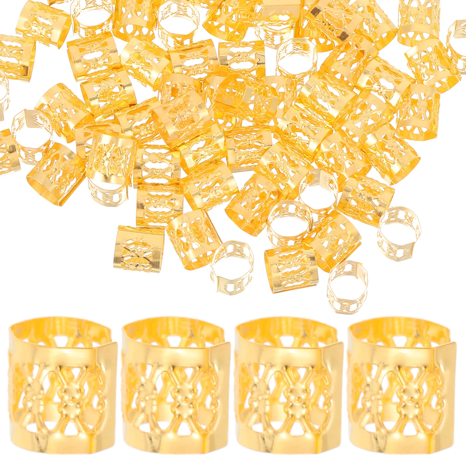 

Large Braided Decorative Buckle Beads Hair Accessories for Dreadlocks Man Charms