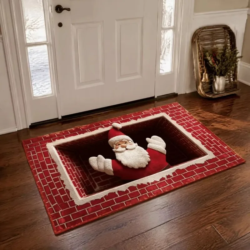 VIKAMA Vintage Door Mat Stain-Resistant Non-Slip Bathroom Toilet Entryway Porch Carpet Home Furniture Accident Prevention