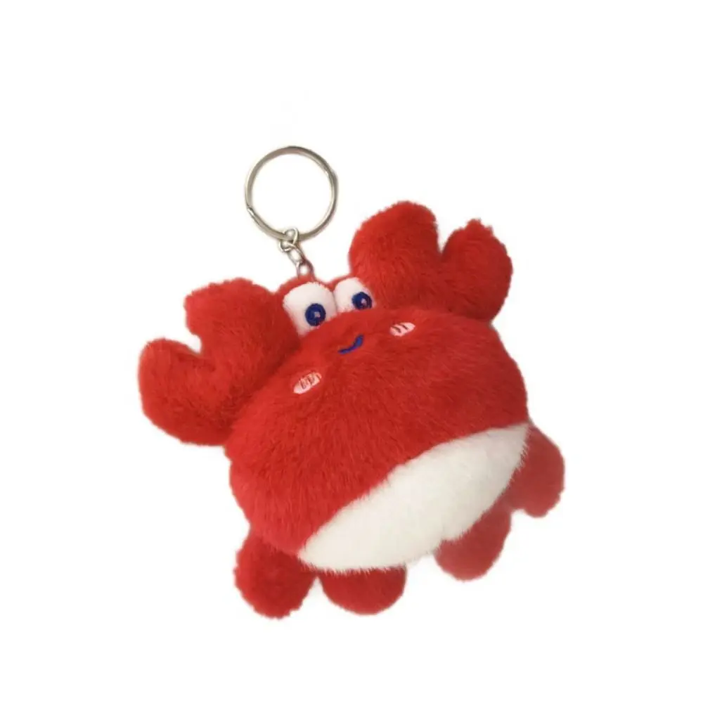 Cute Ray Fish Marine Organisms Key Chain Octopus Cartoon Plush Dolls Keychain Bag Hanging Stuffed Toys Key Rings Backpack Decor