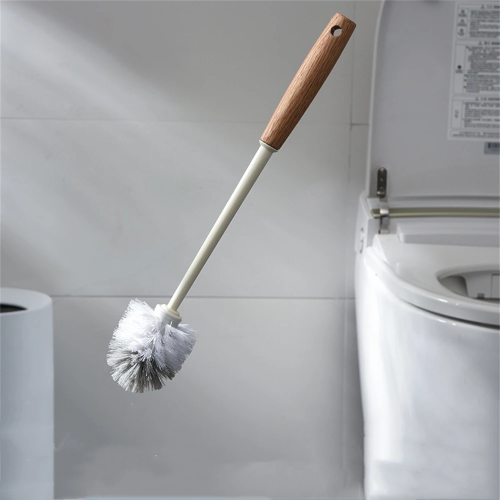 Wooden Long Handle Toilet Brush Home Bathroom Multifunctional Detachable Closetool Cleaning Tool Bathroom Cleaning Accessories