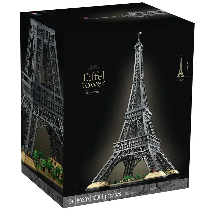 10001Pcs Eiffel Tower Bulding Blocks 1.5M Compatible 10307 Tall Model Bricks PARIS Architecture for Birthday Kids Gifts Toys