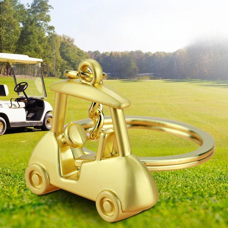 Golf Cart Keychain Men's Car Key Holder Women Bag Decor Pendant Charm Jewelry Gift for Sports Lovers image 2
