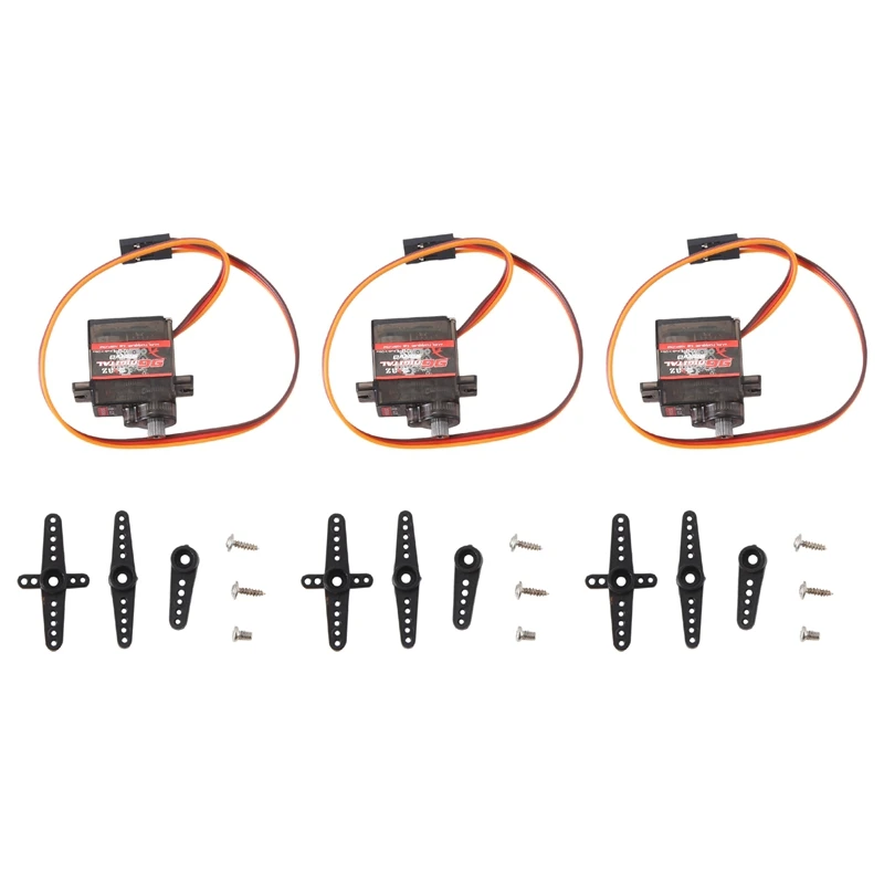 3Pcs/Lot 9G Digital Servo Motor High Speed Steering RC Servo Metal Gear Servo for 1/16 1/18 1/24 RC Car Boat Helicopter