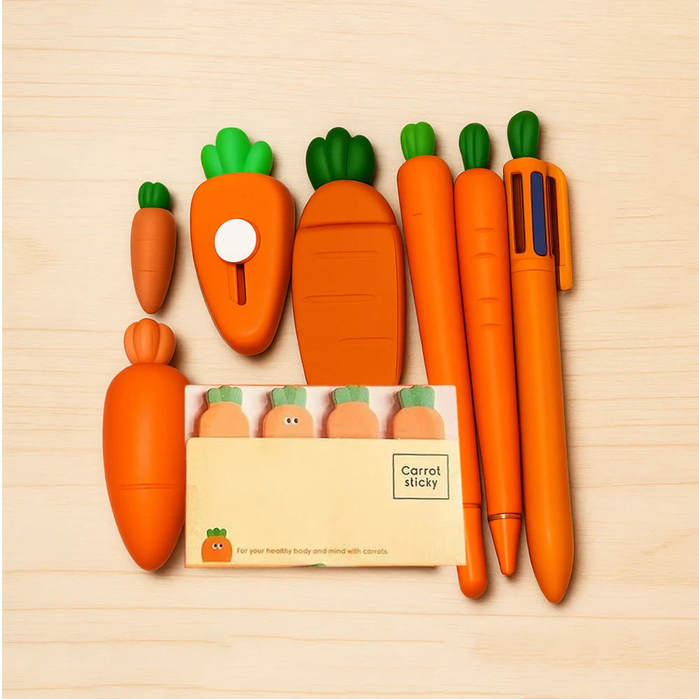 מארז מתוק של ציוד משרדי דגם גזר