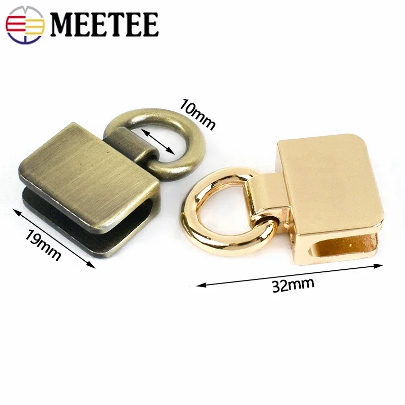 2/4 قطعة Meetee 32x19 مللي متر مشبك جانبي معدني مشبك حقيبة يد حزام D حلقة موصل المرأة حقيبة المسمار هوك الديكور إكسسوارات الأجزاء الداخلية للكمبيوتر