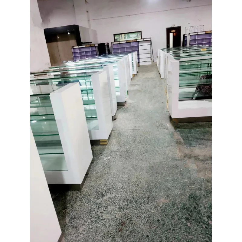 Custom Shop Display Cabinet com luz LED, vitrine de vidro do telefone móvel, alta qualidade