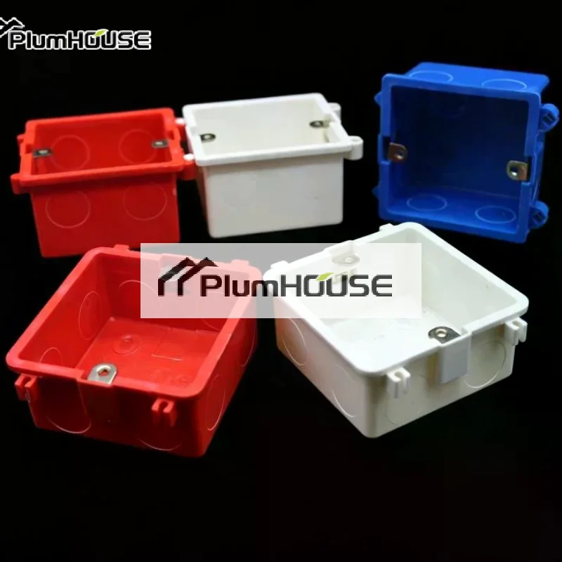 86 Type PVC Electrical Junction Box Assemble Design Sturdy Structure For Home Renovation Commercial Electrical Wiring