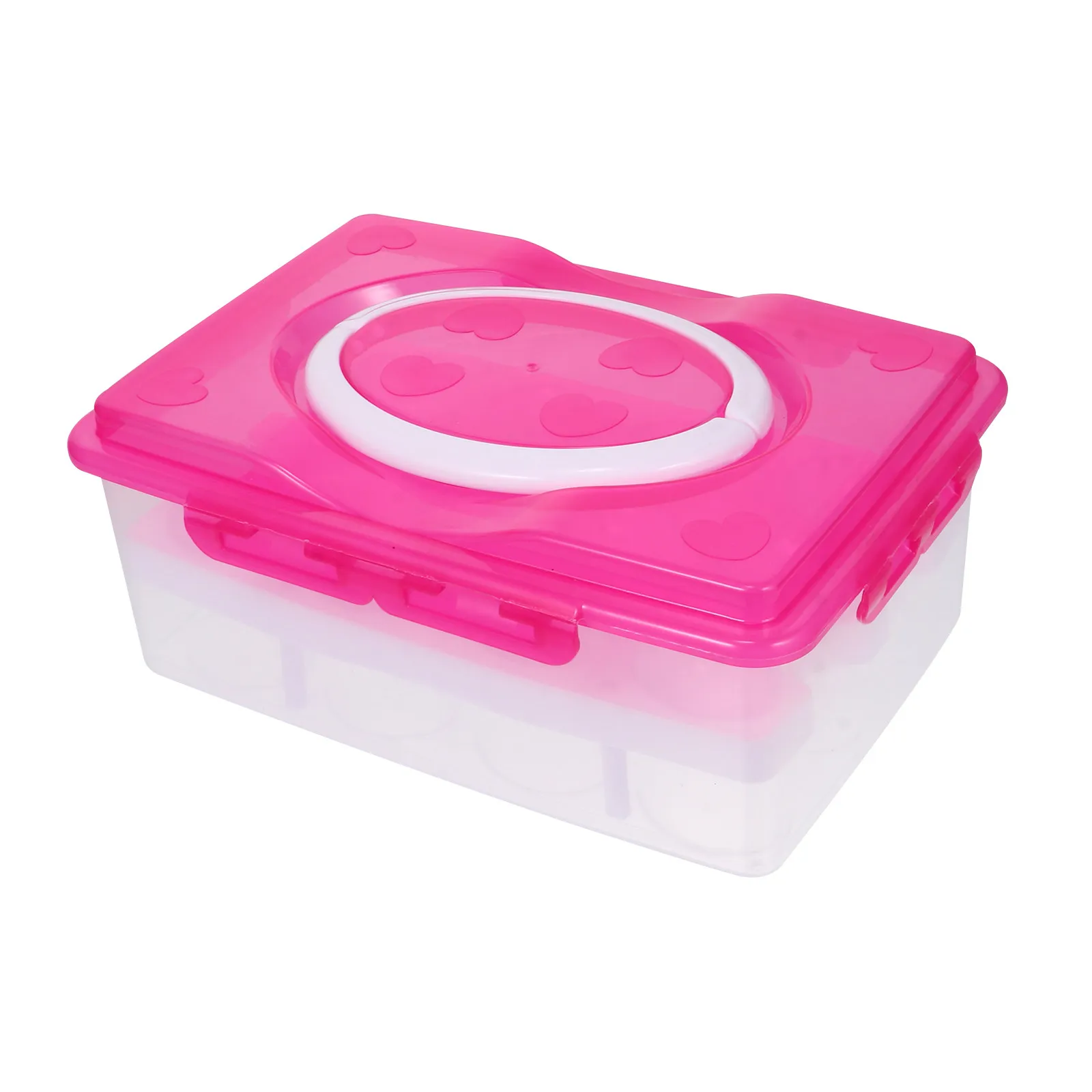 24-Grid Egg Storage Container Heavy Duty PP Material Stabilized Egg Tray Prevents Collision Compact for Fridge Freezer Cupboard