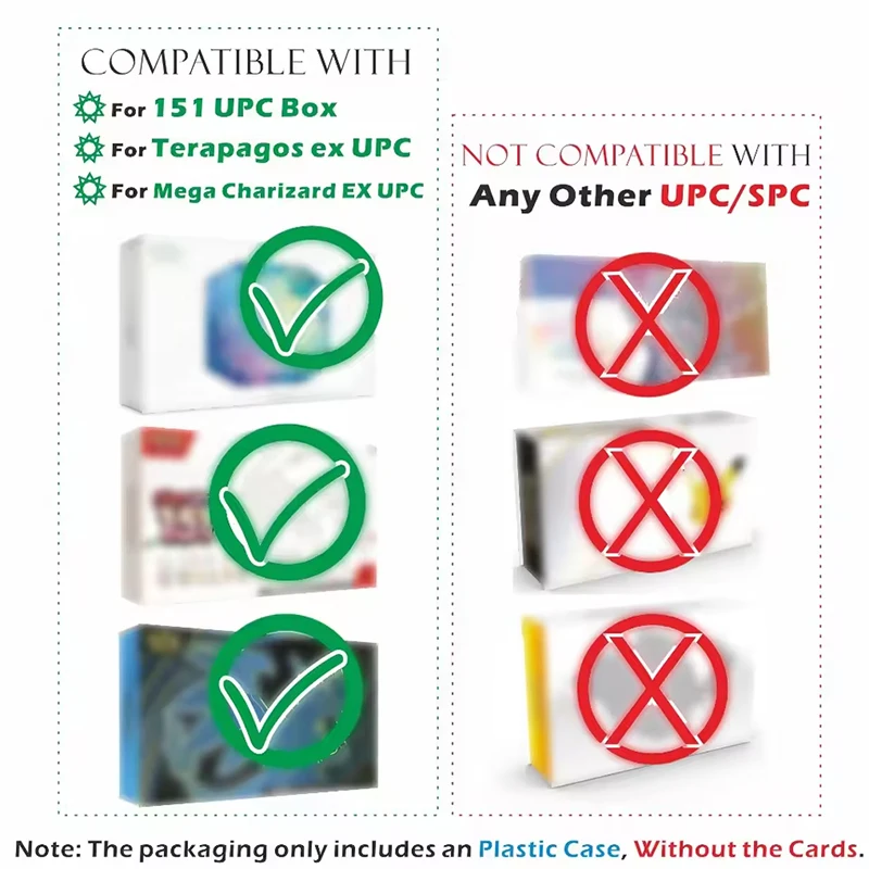 Transparente Schutzhülle aus Kunststoff für die Mega Charizard EX UPC / 151UPC-Box. – Detail 4