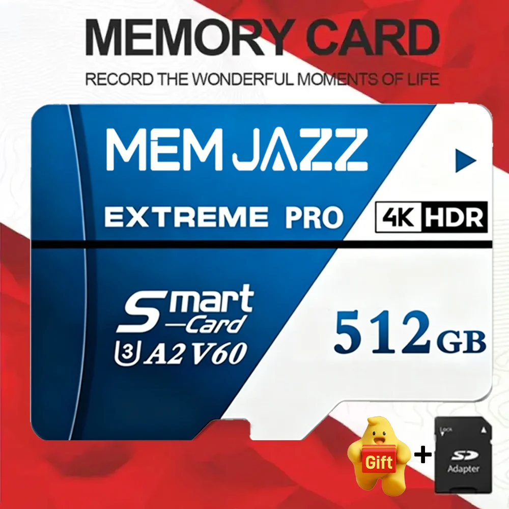 High Speed Micro SD Card 64GB 128GB 256GB 512GB U3 V30 A2 for Drone 4K Video Aerial Photography - Best Seller Memory