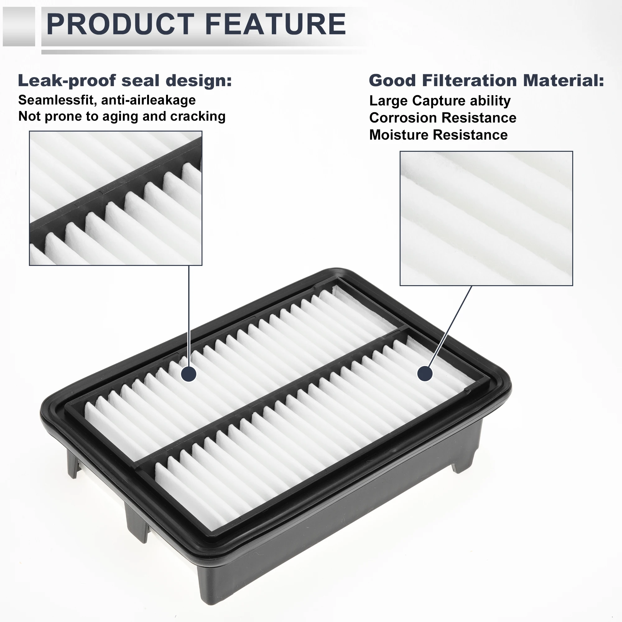 فلتر هواء محرك السيارة UXCELL رقم 172206MAJ01 لسيارة Honda Accord Hybrid EX-L، Hybrid Sport، Hybrid Sport-L مرشحات السيارات