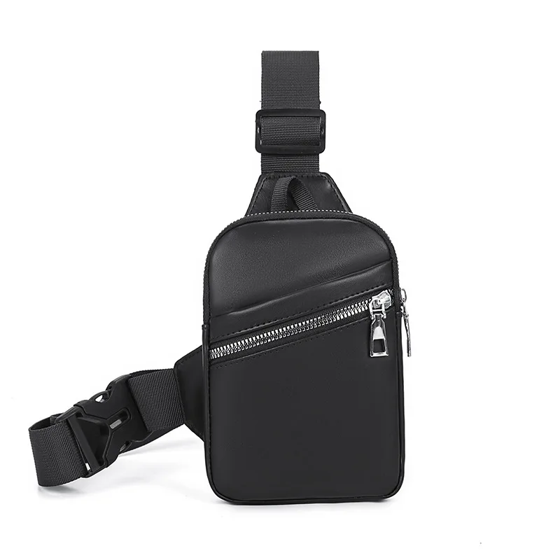 

Мини-минималистичные деловые повседневные нагрудные сумки для мужчин, модная сумка на одно плечо из искусственной кожи, легкая водонепроницаемая сумка для телефона