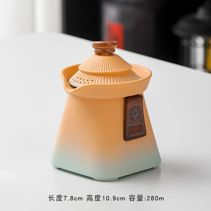 Cultural and Creative Palace Style Travel Tea Set Small Portable Quick Tea Cup Outdoor Business Gift