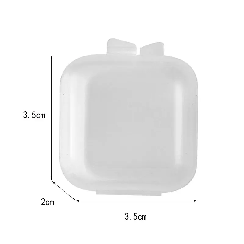 10pcs Small Boxes Square Transparent Earrings Plastic Box Jewelry Storage Case