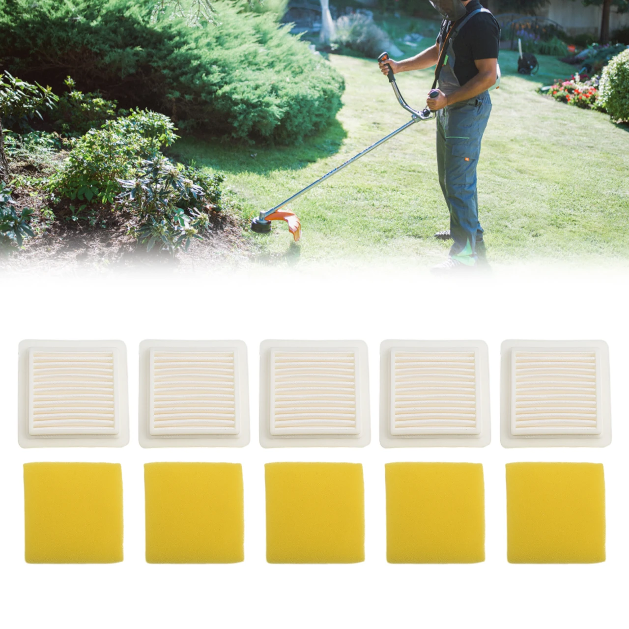 5 Pack Air Filter For Combo For For ECHO PE-2620 SHC-2620 PB-2620 Trimmer Blower Hedge Replaces A226002030 A226002040 Garden Too