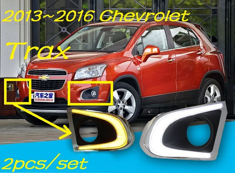 

car bumper headlight for Chevrolet Trax daytime light 2013~2016y DRL car accessories LED headlamp AUTO Trax fog light