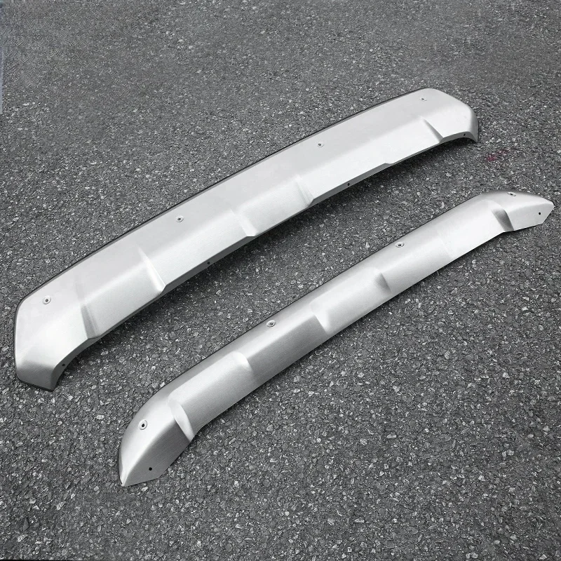 For Toyota 2016 17 18 2019 2020 2021 2022 2023 24 Rav4 Front and Rear Back Bumper Cover Trims Protecror Guard Stainless Steel