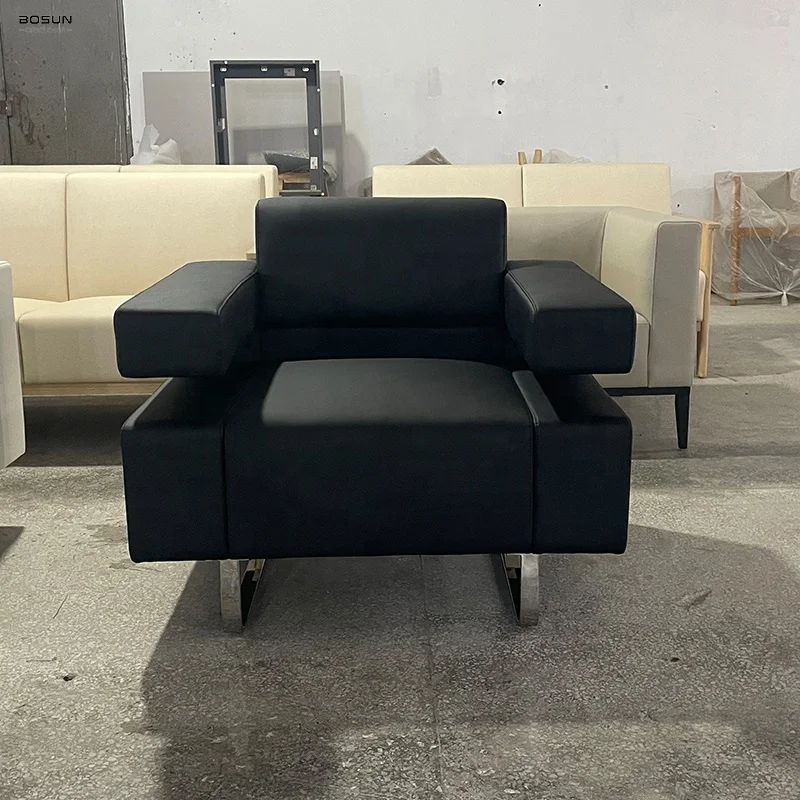 Traditional office furniture, single office sofa, trendy style, business office furniture, business sofa