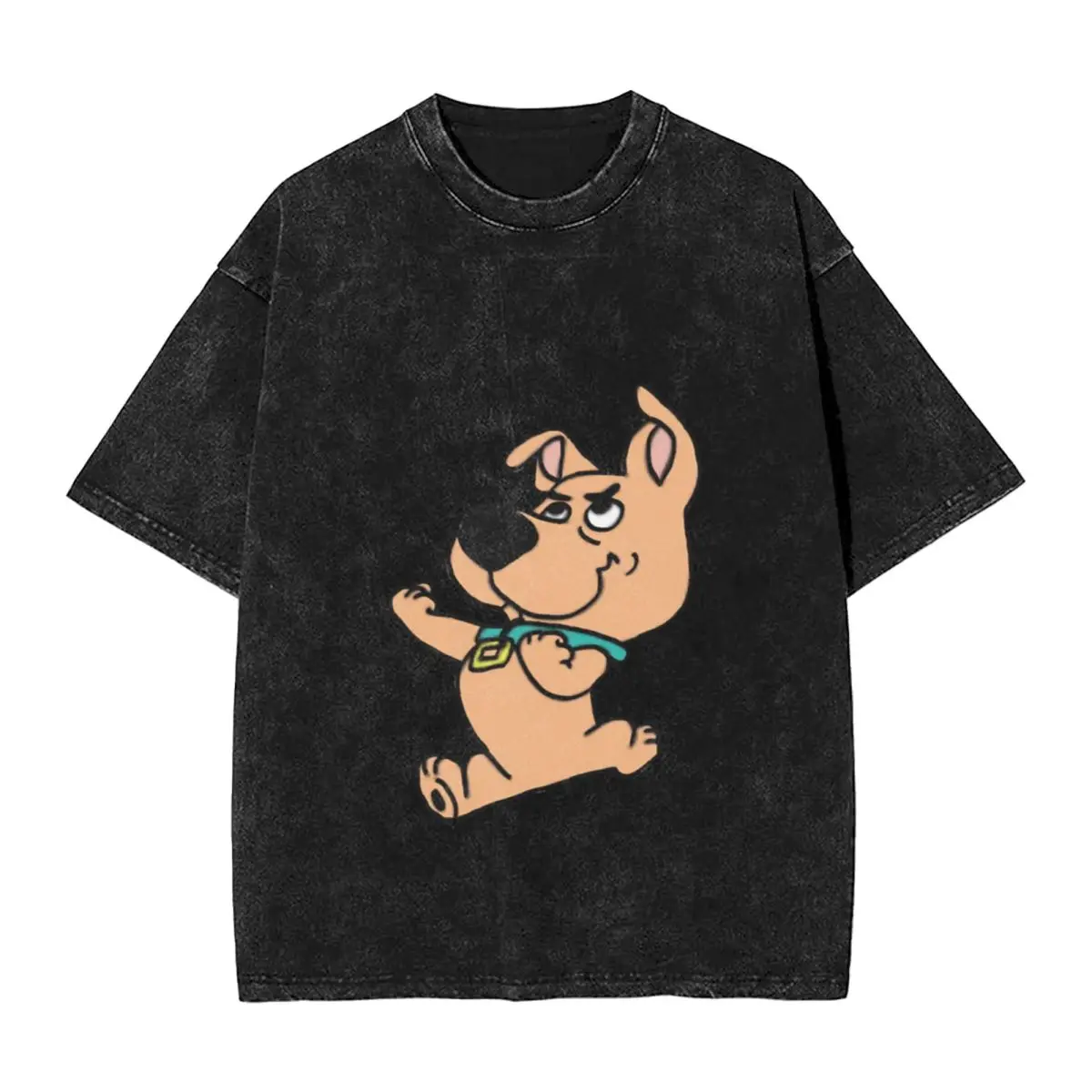 Scrappy Doo Puños delineados Camisetas extragrandes vintage únicas y geniales